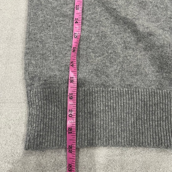 [S]Theory Heather Gray Cowl Neck Cashmere Sweater EUC - Picture 9 of 10